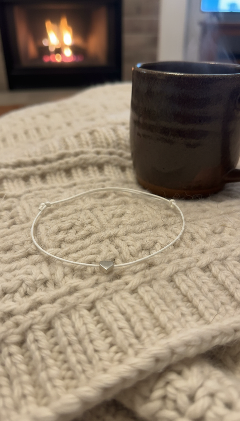 Herz Freundschaftsarmband "Heart Bond" Weiß