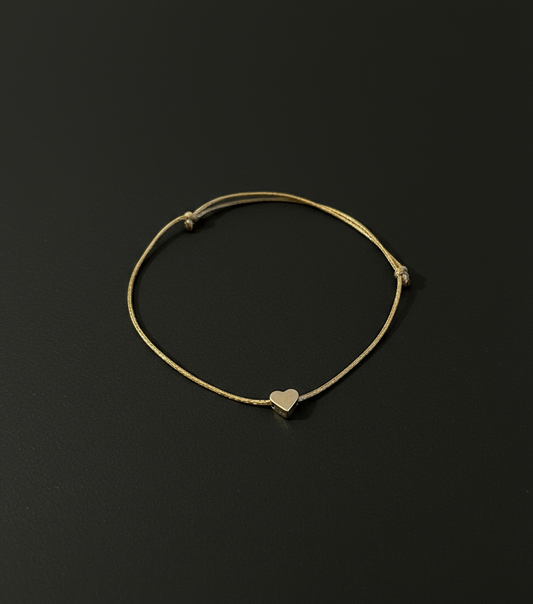 Herz Freundschaftsarmband "Heart Bond" Gold