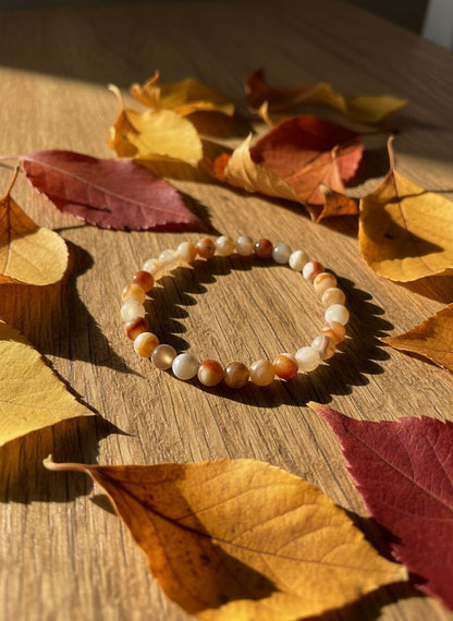 Perlenarmband "Herbstbrise"