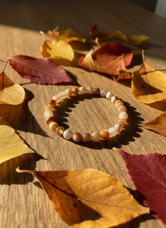 Perlenarmband "Herbstbrise"