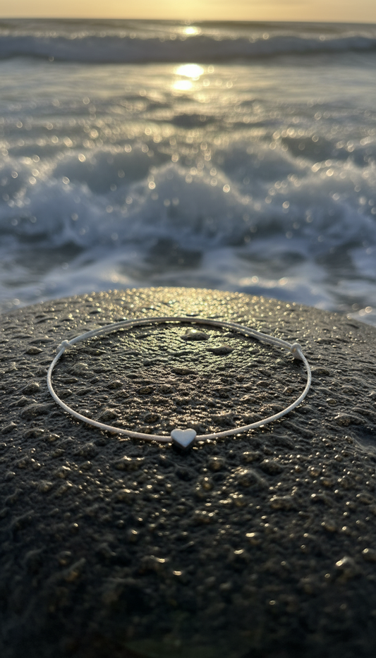 Herz Freundschaftsarmband "Heart Bond" Weiß