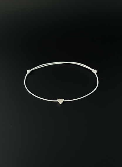 Herz Freundschaftsarmband "Heart Bond" Beige