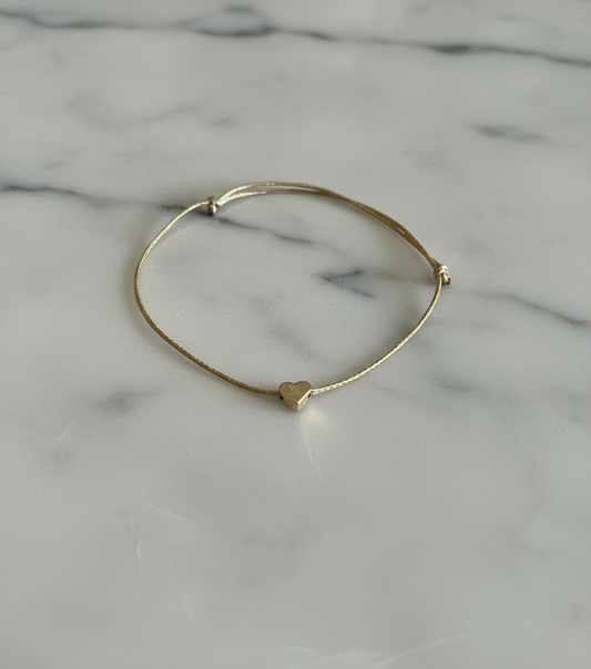 Herz Freundschaftsarmband "Heart Bond" Gold