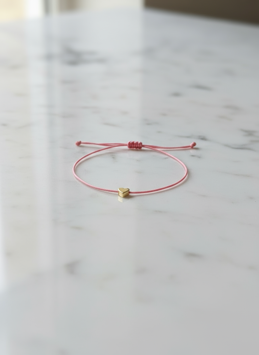 Herz Freundschaftsarmband "Heart Bond" Rosa