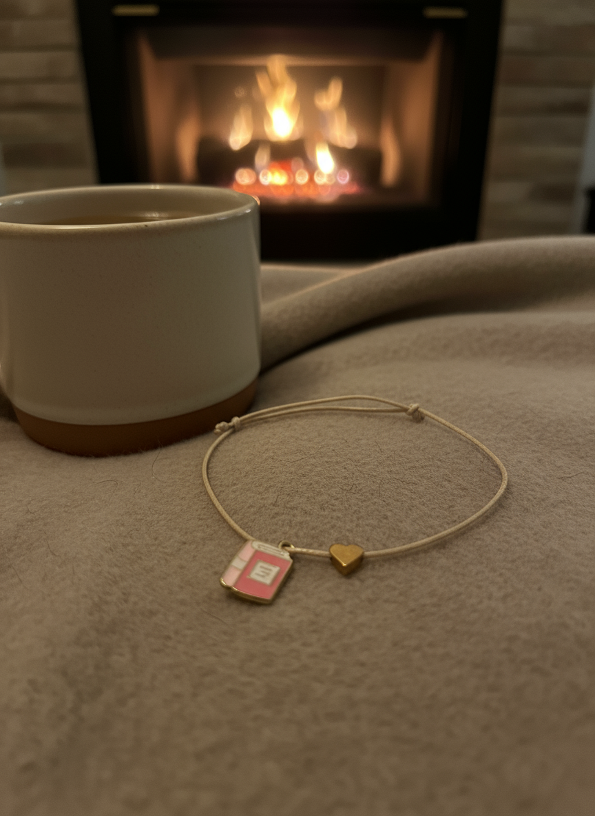 Bookie Armband Hellbraun/Rosa