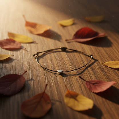 Herz Freundschaftsarmband "Heart Bond" Braun