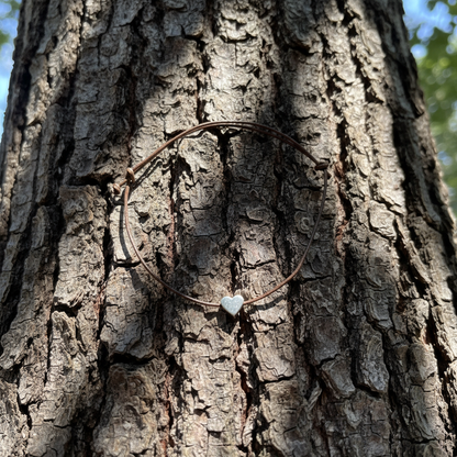 Herz Freundschaftsarmband "Heart Bond" Braun