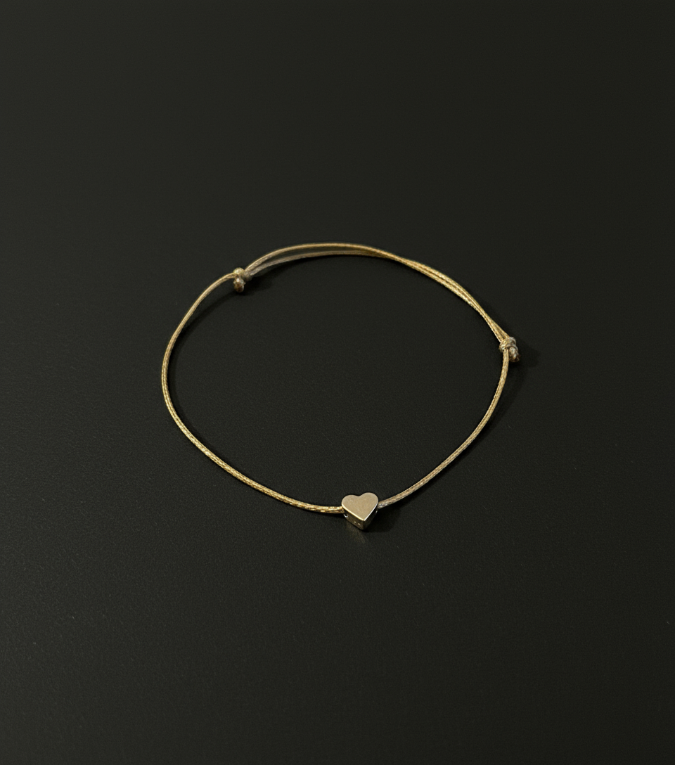 Herz Freundschaftsarmband "Heart Bond" Gold