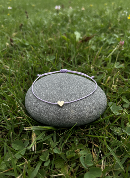 Herz Freundschaftsarmband "Heart Bond" Violett