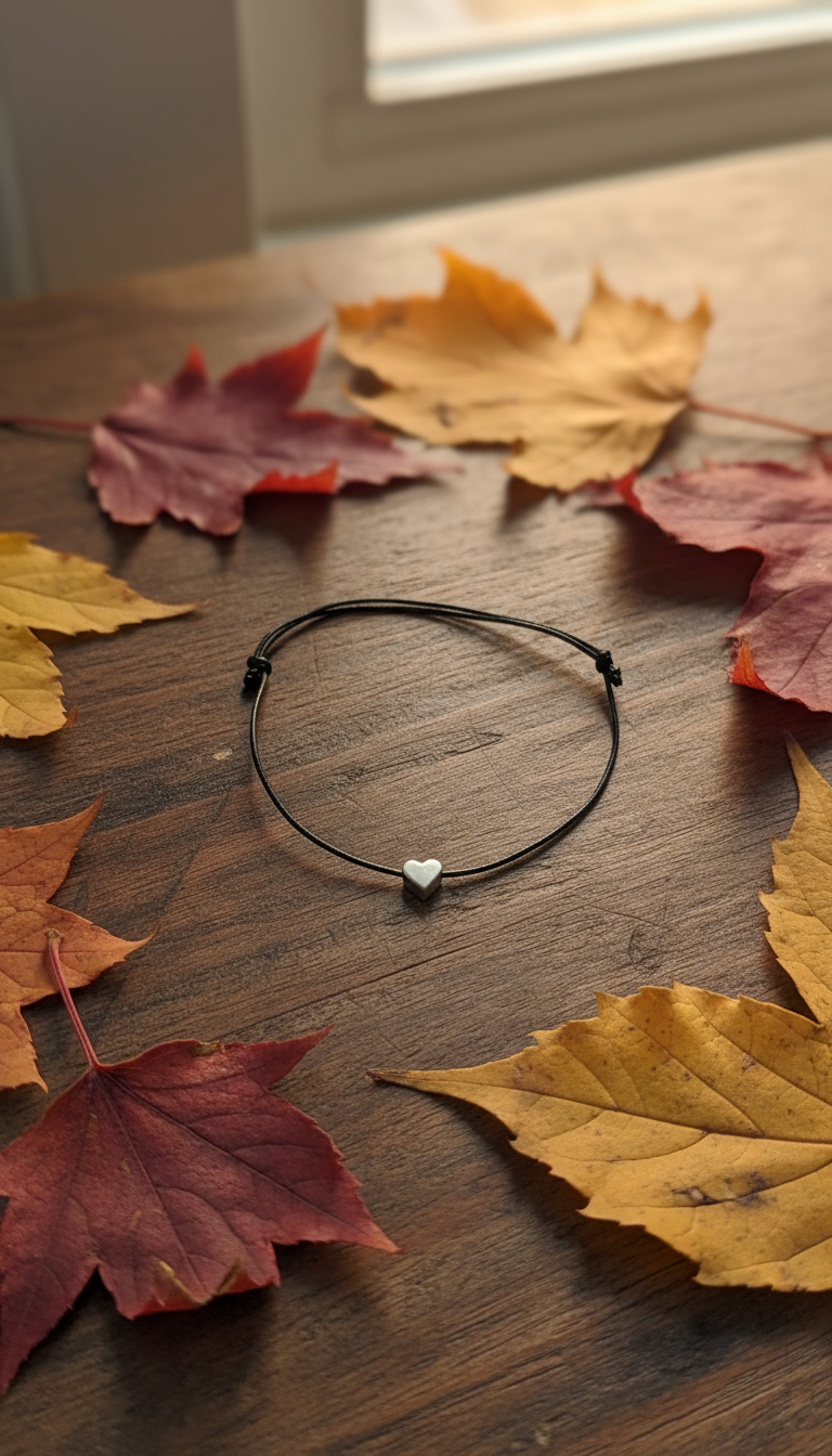 Herz Freundschaftsarmband "Heart Bond" Schwarz