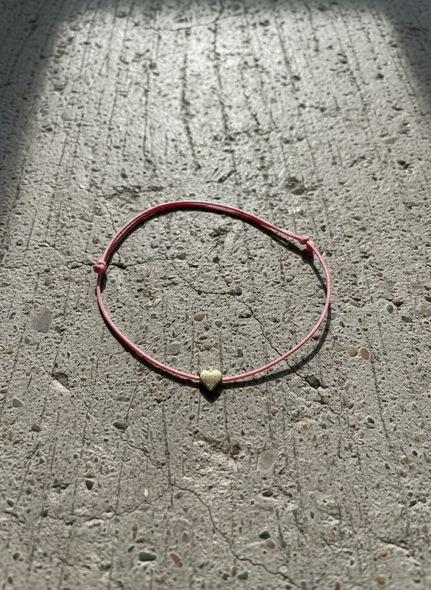 Herz Freundschaftsarmband "Heart Bond" Rosa