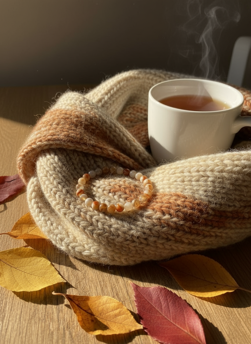 Perlenarmband "Herbstbrise"