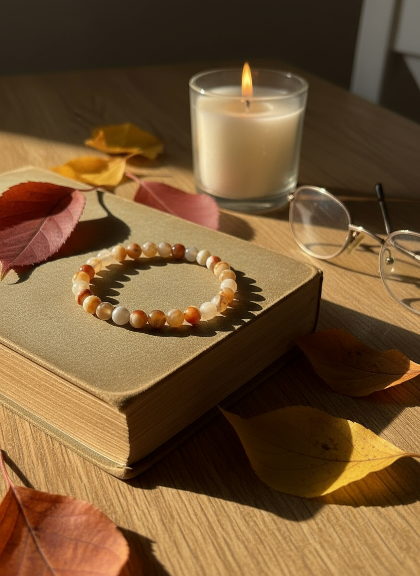 Perlenarmband "Herbstbrise"