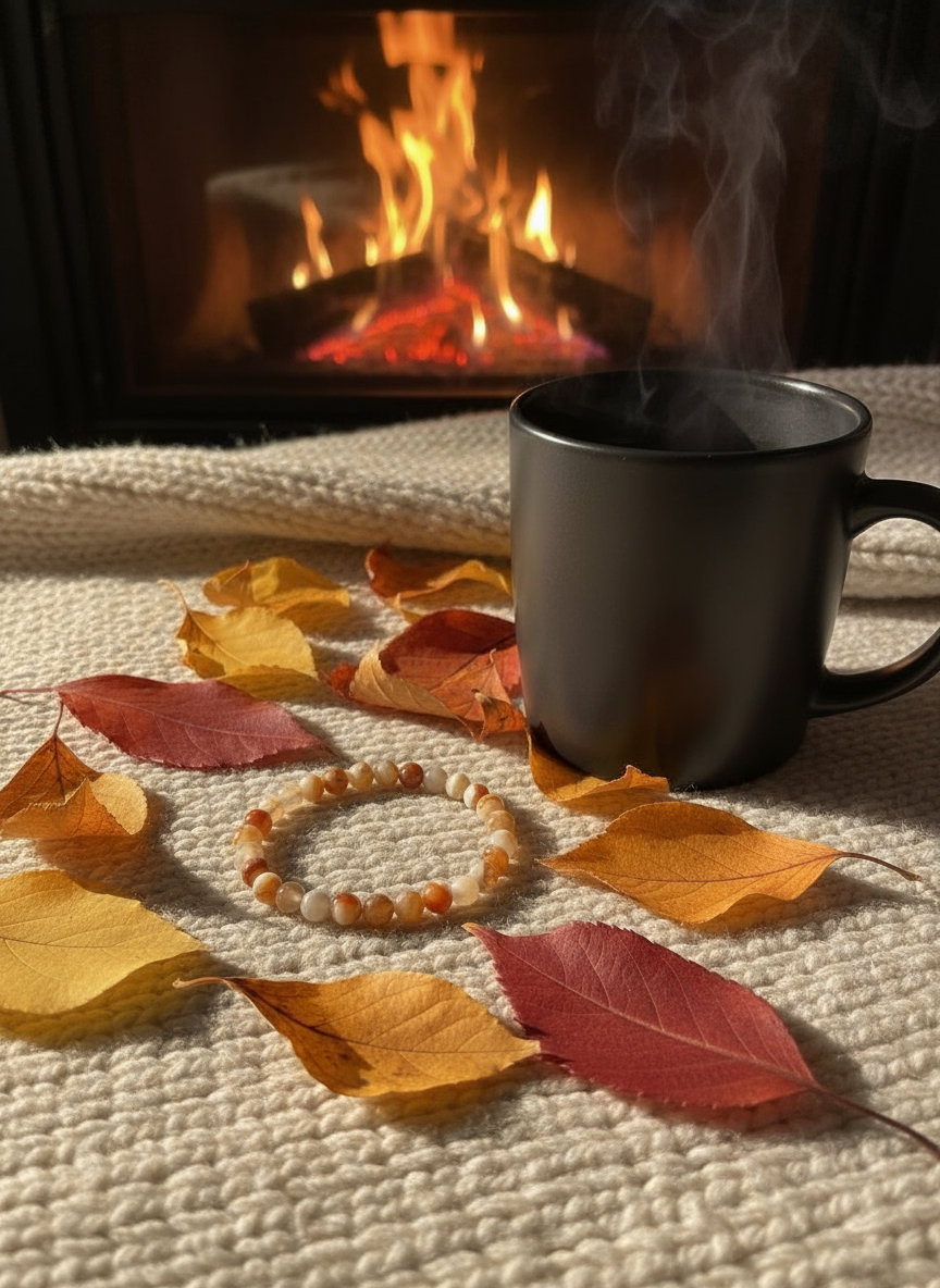 Perlenarmband "Herbstbrise"