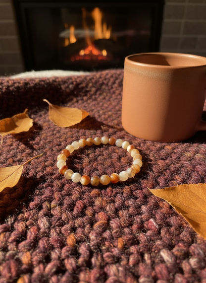 Perlenarmband "Herbstbrise"